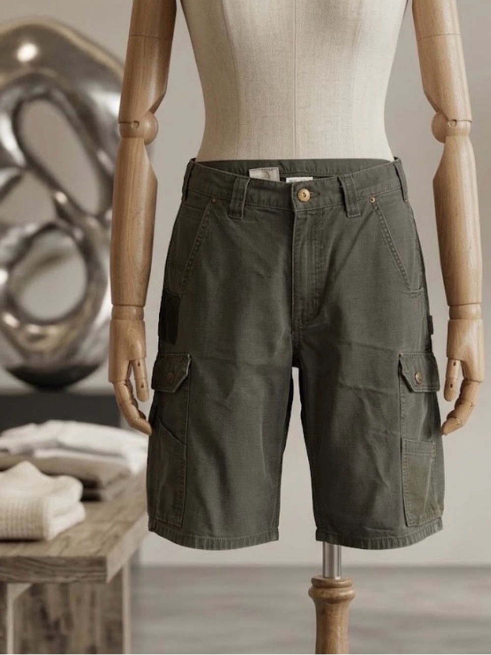 Men's Carhartt Green Cargo Shorts